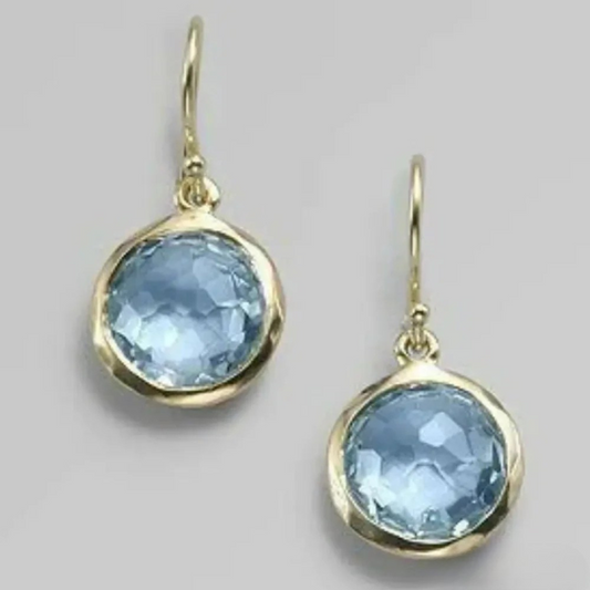 Élise™ | Boucles cristal bleu