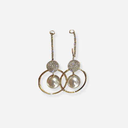 Éliane™ | Boucles d’oreilles perles et zirconiums