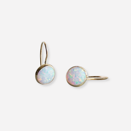 Luna™ | Boucles d’oreilles dorées avec opale