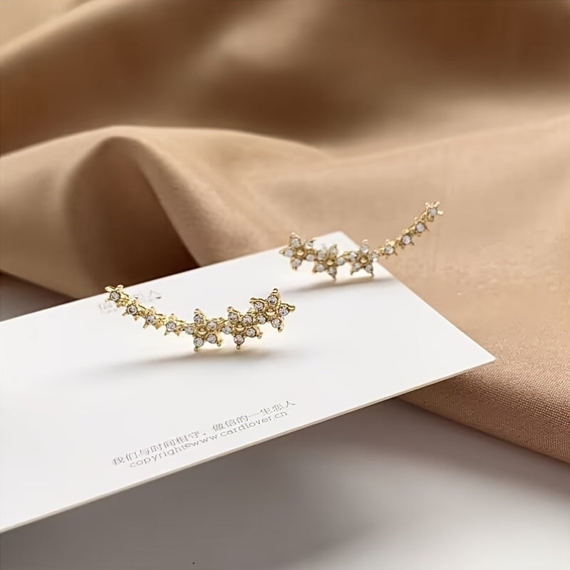 Des boucles d'oreilles fleuries intemporelles