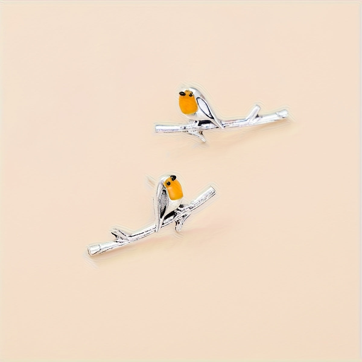 Boucles d'oreilles en forme d'oiseaux de dessin animé
