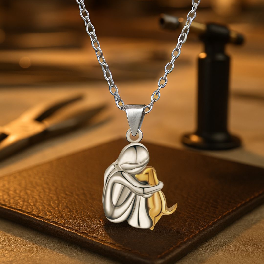 Elin - Collier avec pendentif en forme de chien