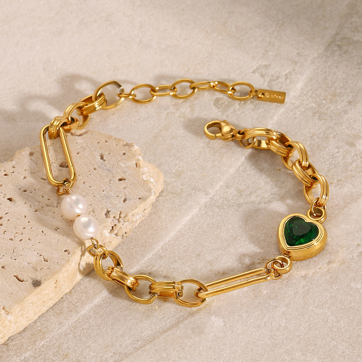 Maddison™ | Bracelet maillons & perles élégantes