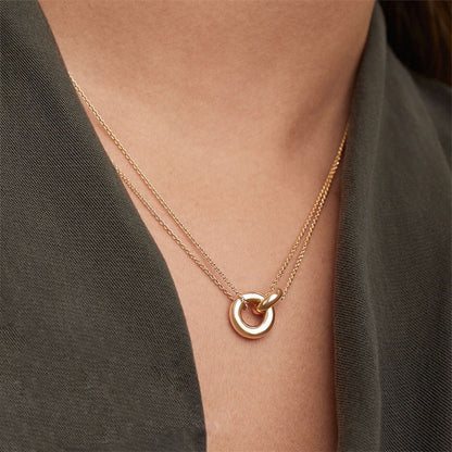 Rose™ | Collier Doré avec Anneau