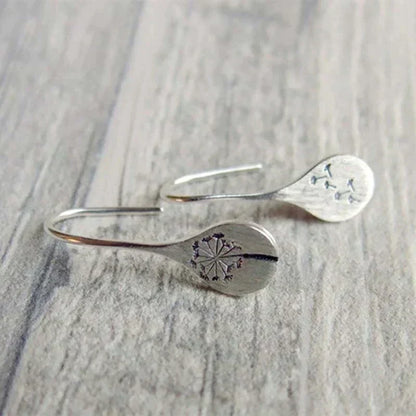 Boucles d’Oreilles Raffinées Vintage Motif Fleur en Argent Sterling 925