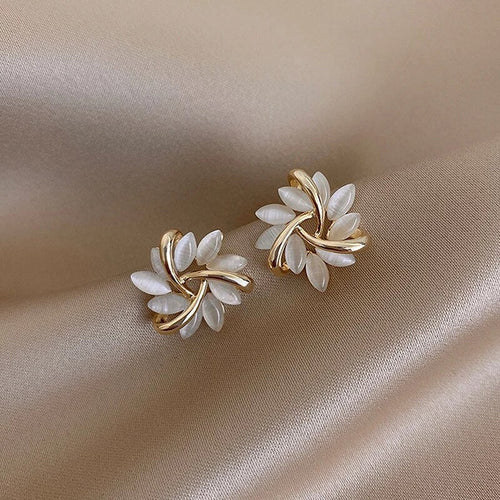 Boucles d’Oreilles Élégantes à Vis en Or et Argent