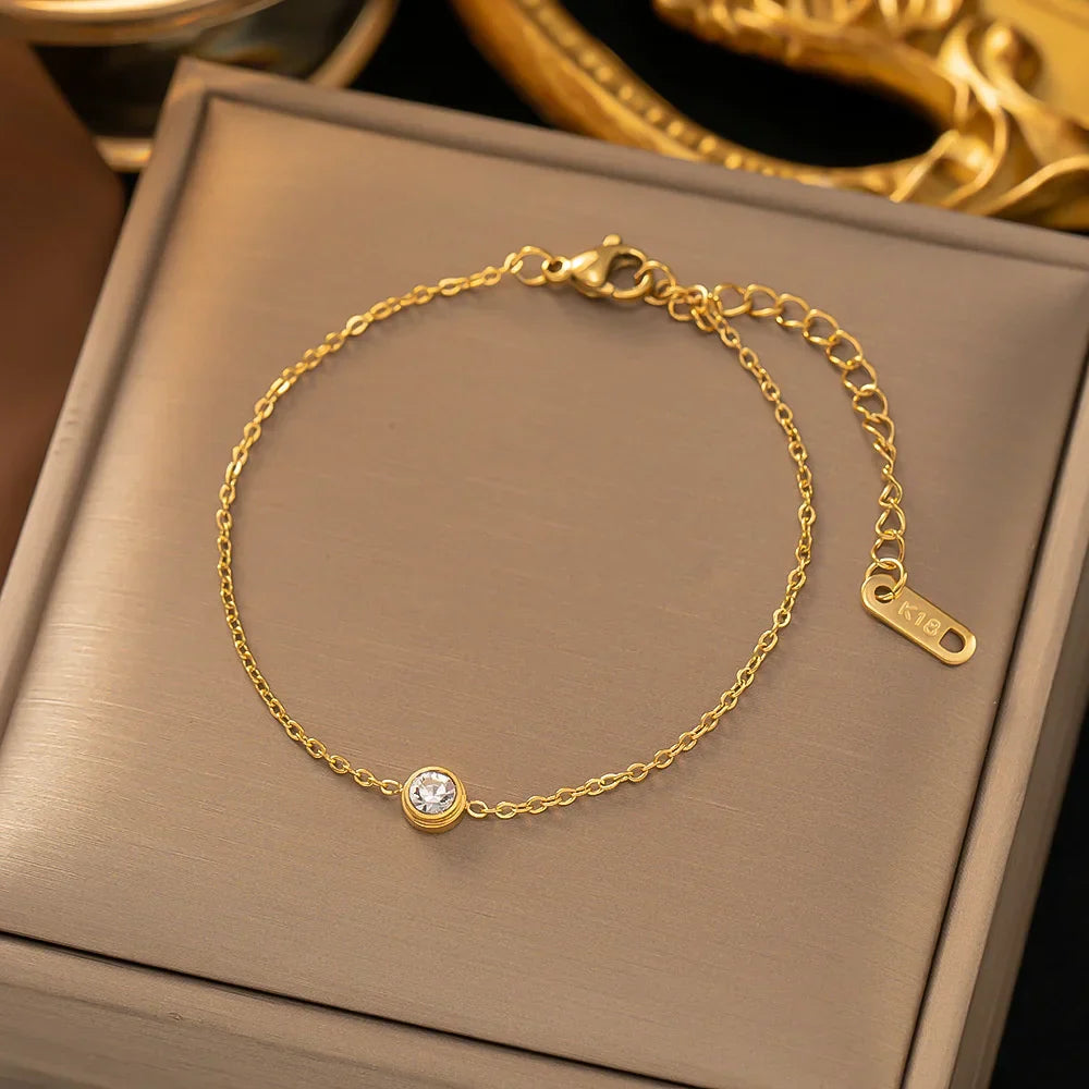 Élena™ | Bracelet classique en zirconium