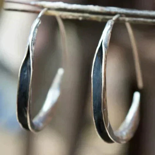 Boucles d'oreilles à large cercle