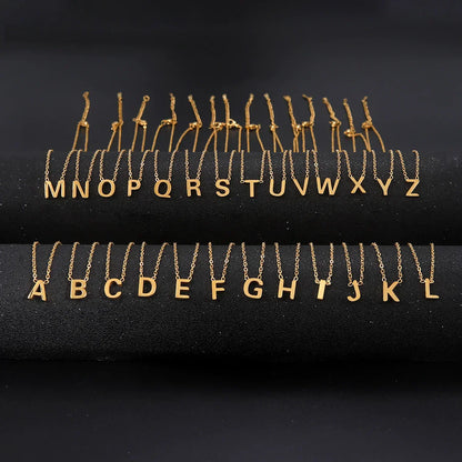 Collier Pendentif Alphabet Brillant