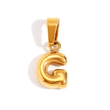 Collier Lettre Bubble Chic