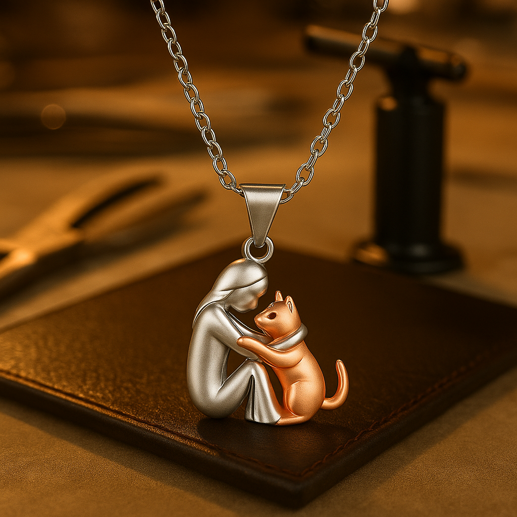 Collier Étreinte d’Âme™ | Le souvenir qui vit tout près du cœur