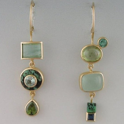 Émeraude™ | Boucles d’oreilles vintage vertes