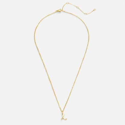 Collier Cœur Lettre Or