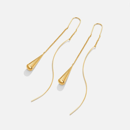 Boucles d'oreilles en goutte avec franges