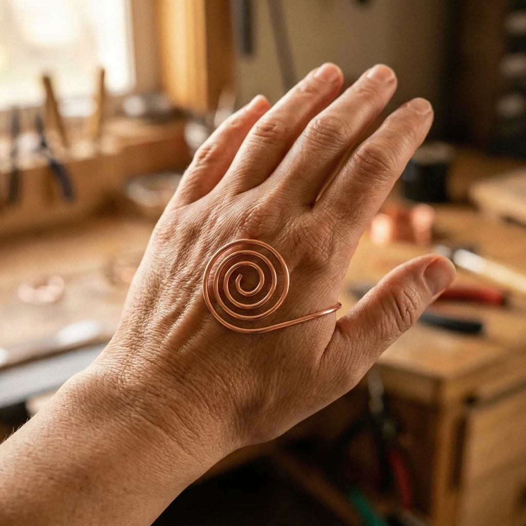 Spirale en cuivre Marguax pour le bien-être des mains