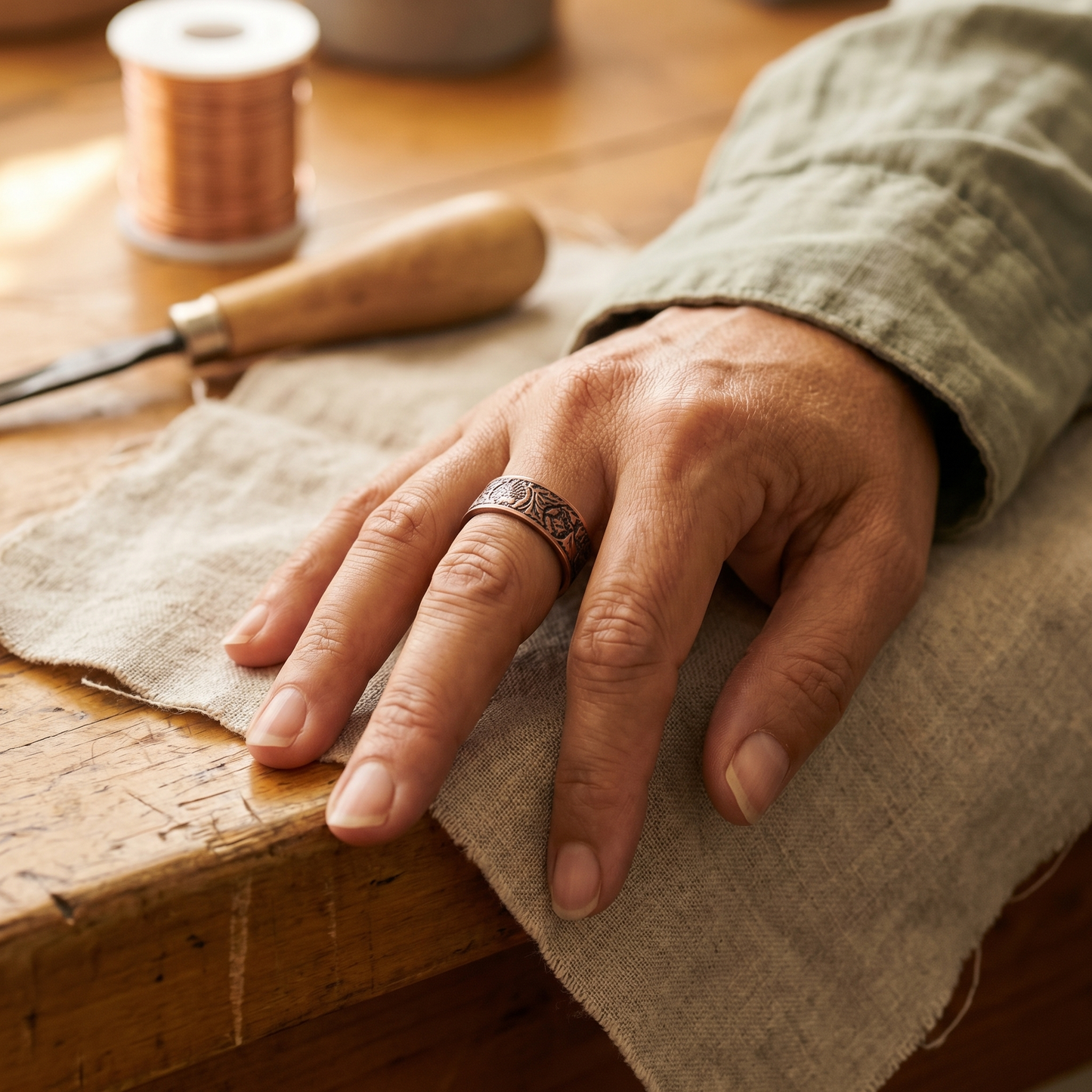 Bague en cuivre Marguax