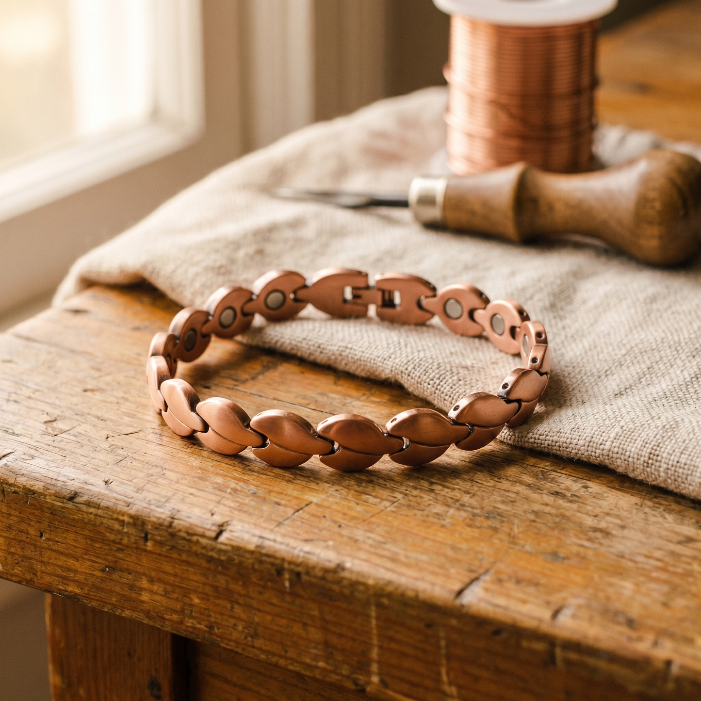 Bracelet de cheville en cuivre Marsh par Marguax