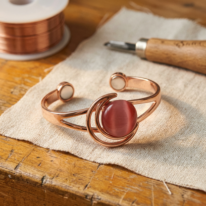 Bracelet en cuivre rose de la collection Sphère de Marguax