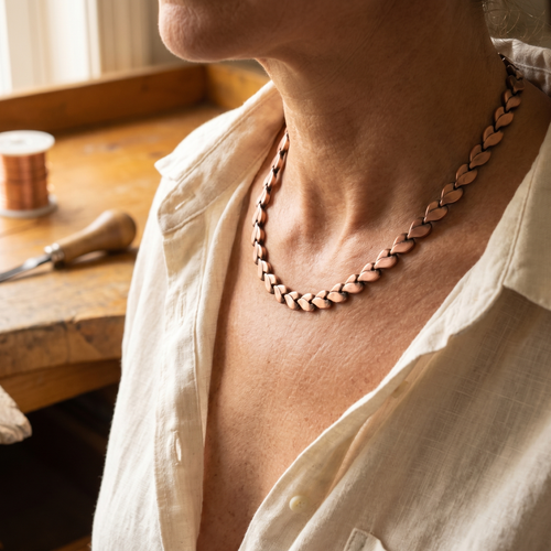 Collier en cuivre Marguax