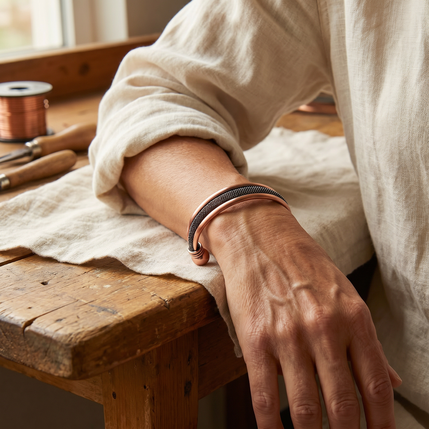 Bracelet en cuivre Cairn de Marguax