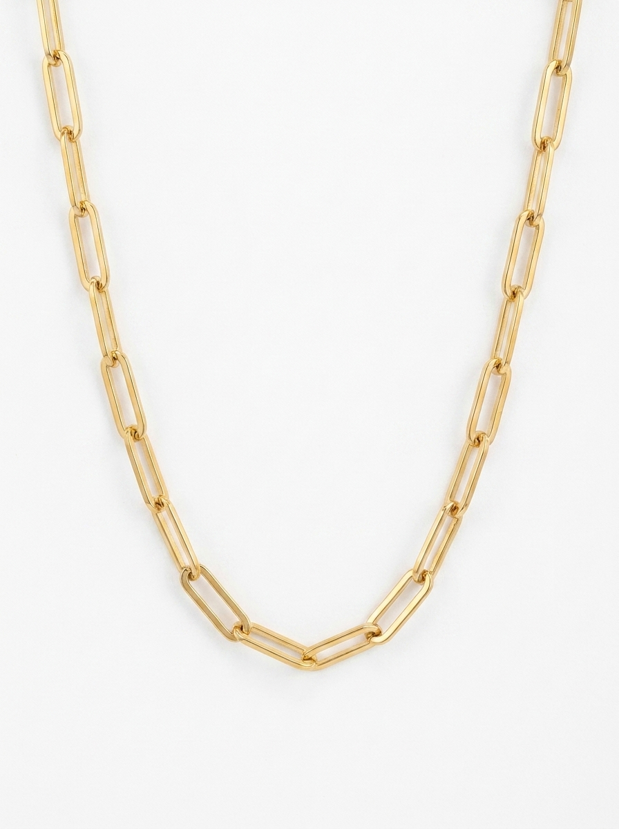 Ledia™ | Collier Maille Paperclip