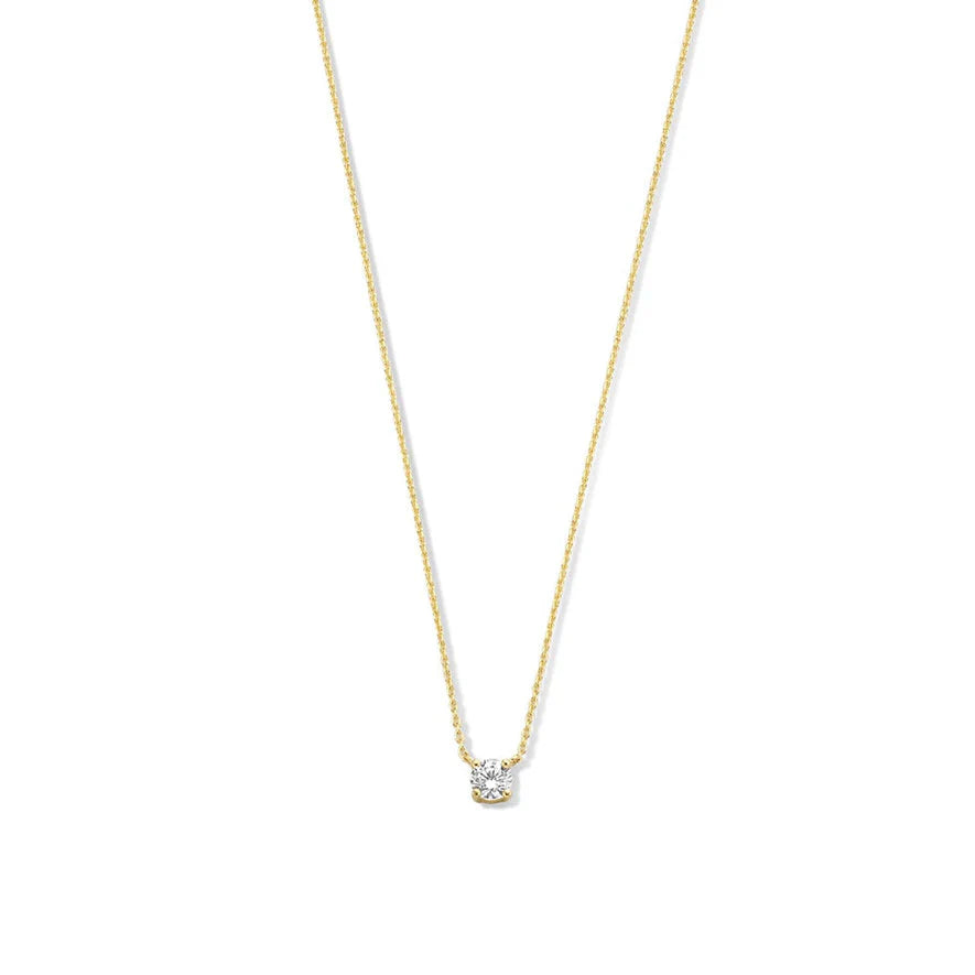 Collier avec Pierre de Moisanite Cléa | Or