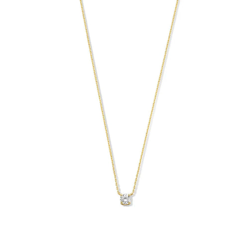Collier avec Pierre de Moisanite Cléa | Or