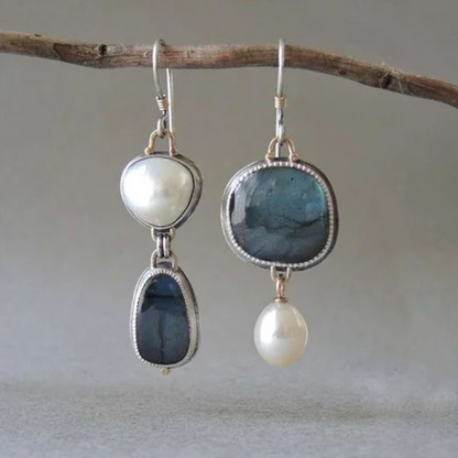 Nélya™ | Boucles d’oreilles vintage naturelles