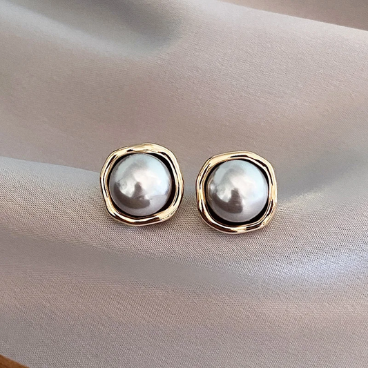Boucles d'Oreilles Vintage Élégantes en Perles
