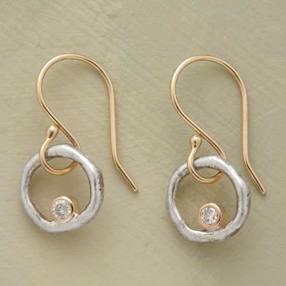 Créoles Vintage en Zirconium Laura