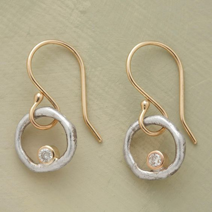 Créoles Vintage en Zirconium Laura