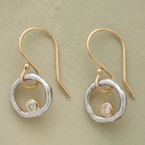 Créoles Vintage en Zirconium Laura