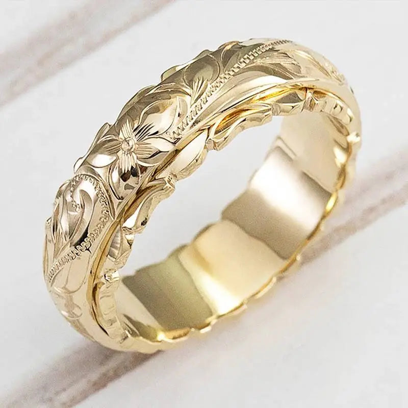 Bague en or  Fleur ancienne