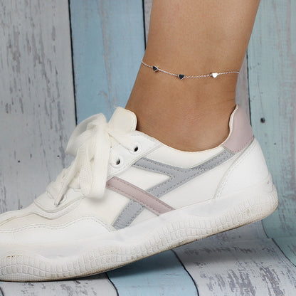 Léa™ | Bracelet de Cheville Cœurs